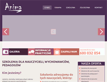 Tablet Screenshot of anima.edu.pl